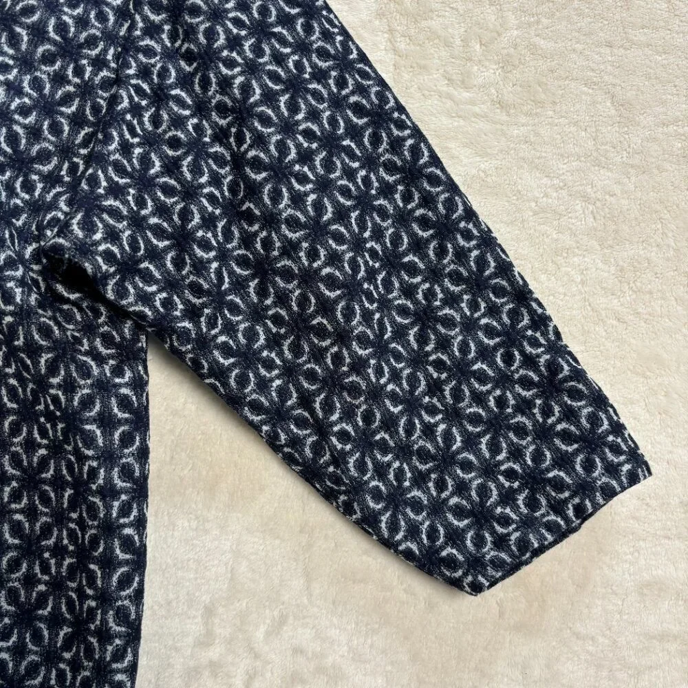 Collection Privee? Womens Blouse Size Small Linen‎ Blend Blue Lagenlook Italy